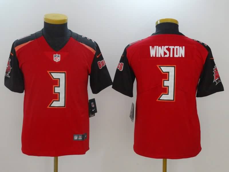 Kids Tampa Bay Buccaneers Red #3 WINSTON NFL Jersey