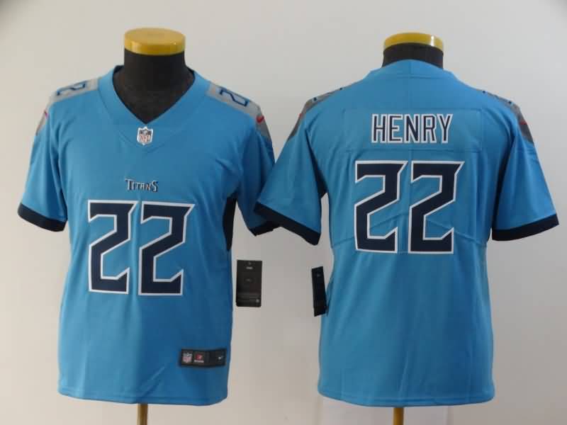 Kids Tennessee Titans Blue #22 HENRY NFL Jersey