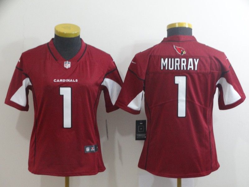 Arizona Cardinals #1 MURRAY Red Women NFL Jersey