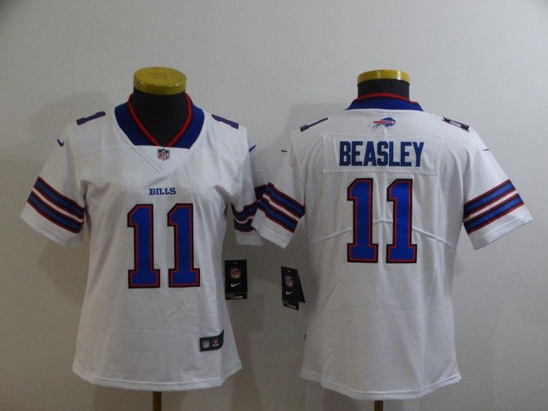 Buffalo Bills #11 BEASLEY White Women NFL Jersey