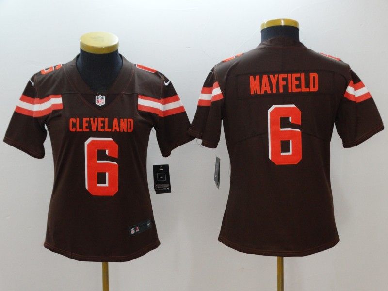 Cleveland Browns #6 MAYFIELD Brown Women NFL Jersey