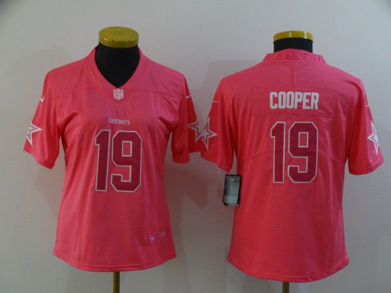 Dallas Cowboys #19 COOPER Purple Fashion Women NFL Jersey