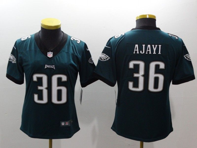 Philadelphia Eagles #36 AJAYI Green Women NFL Jersey