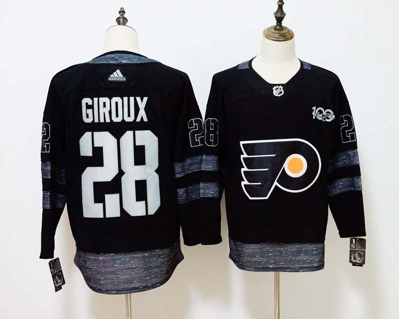 Philadelphia Flyers Black #28 GIROUX 100th Anniversary NHL Jersey