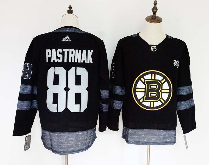Boston Bruins Black #88 PASTRNAK 100th Anniversary NHL Jersey