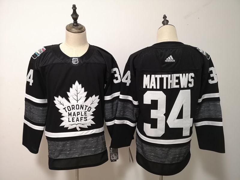 2019 Toronto Maple Leafs Black #34 MATTHEWS All Star NHL Jersey