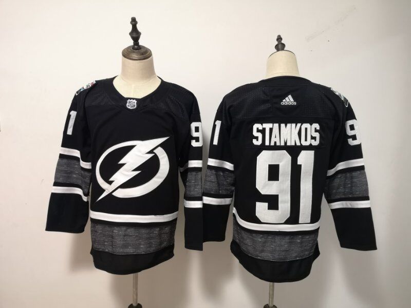 2019 Tampa Bay Lightning Black #91 STAMKOSL All Star NHL Jersey