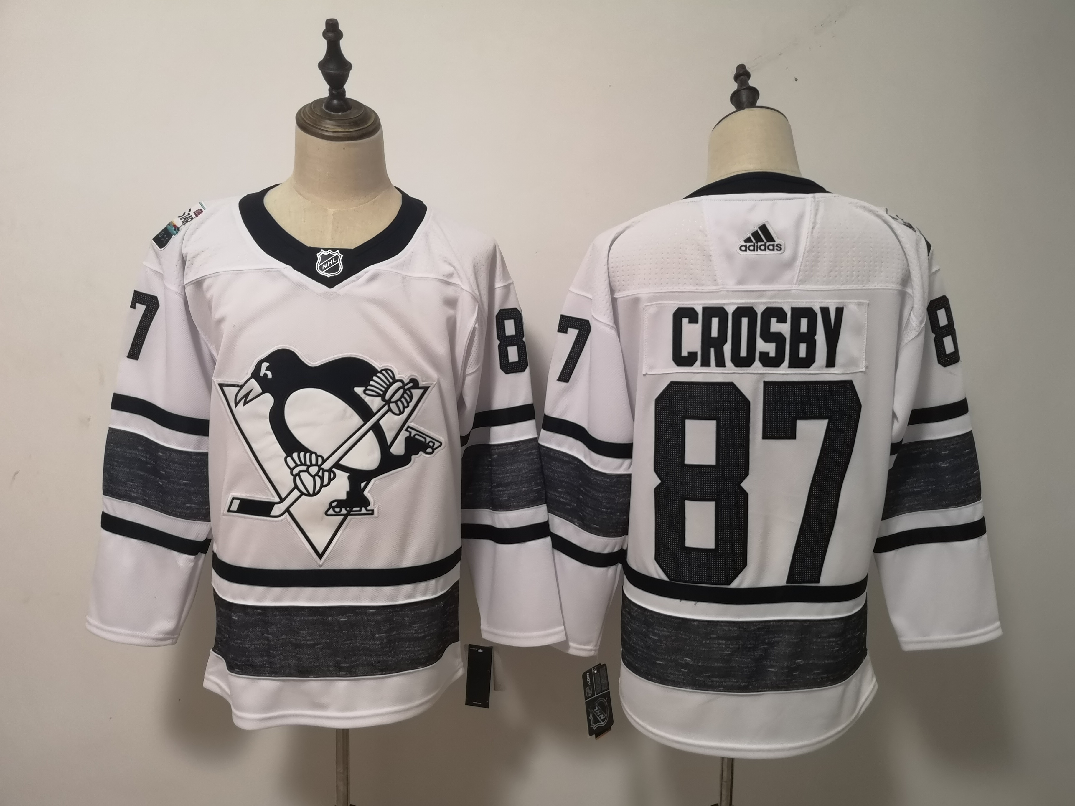 2019 Pittsburgh Penguins White #87 CROSBY All Star NHL Jersey