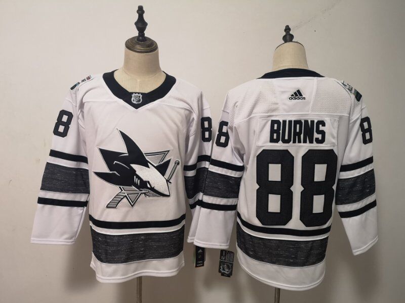 2019 San Jose Sharks White #88 BURNS All Star NHL Jersey