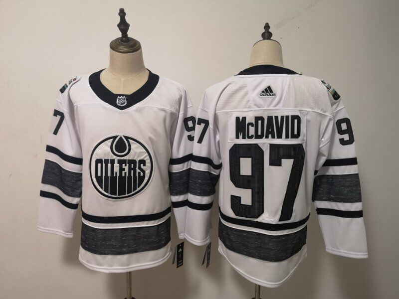 2019 Edmonton Oilers White #97 MCDAVID All Star NHL Jersey