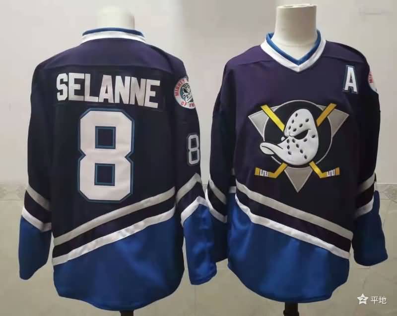 Anaheim Ducks Dark Blue #8 SELANNE NHL Jersey