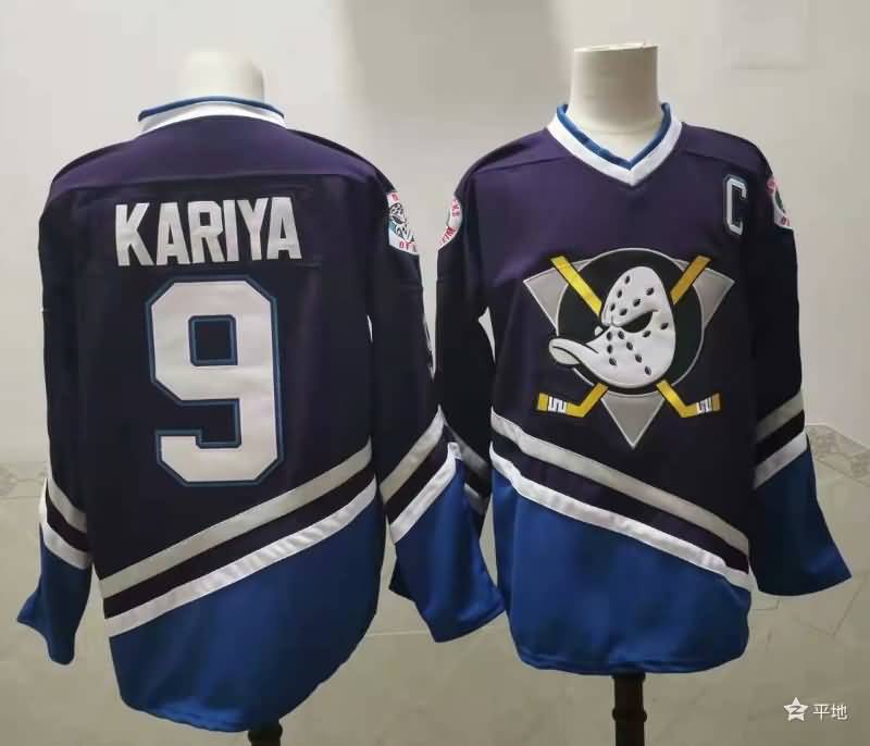 Anaheim Ducks Dark Blue #9 KARIYA NHL Jersey