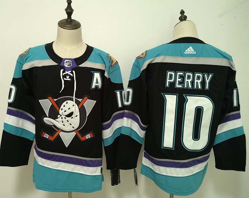 Anaheim Ducks Black #10 PERRY NHL Jersey 02