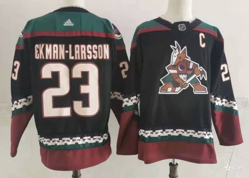 Arizona Coyotes Black #23 EKMAN LARSSON NHL Jersey