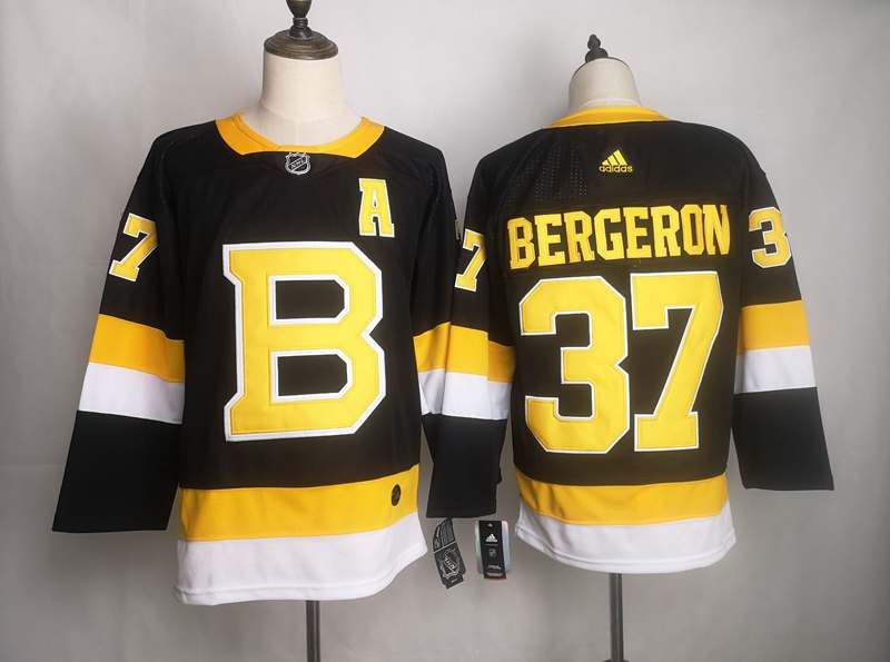Boston Bruins Black #37 BERGERON Classics NHL Jersey