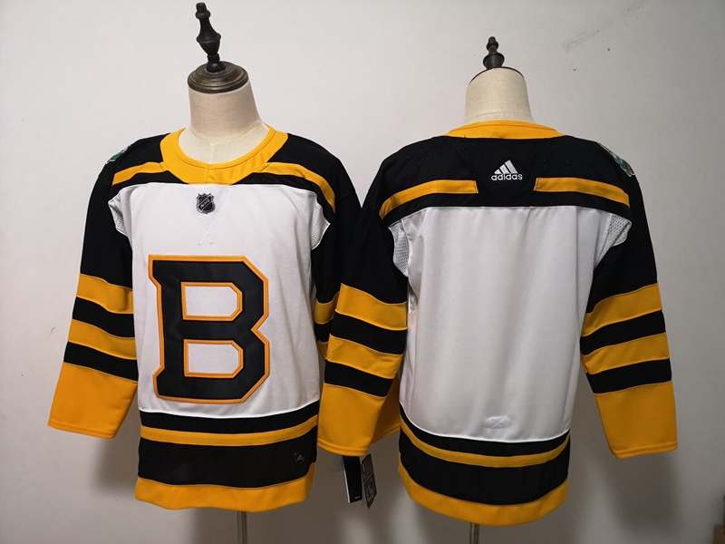 Boston Bruins White Classics NHL Jersey Custom