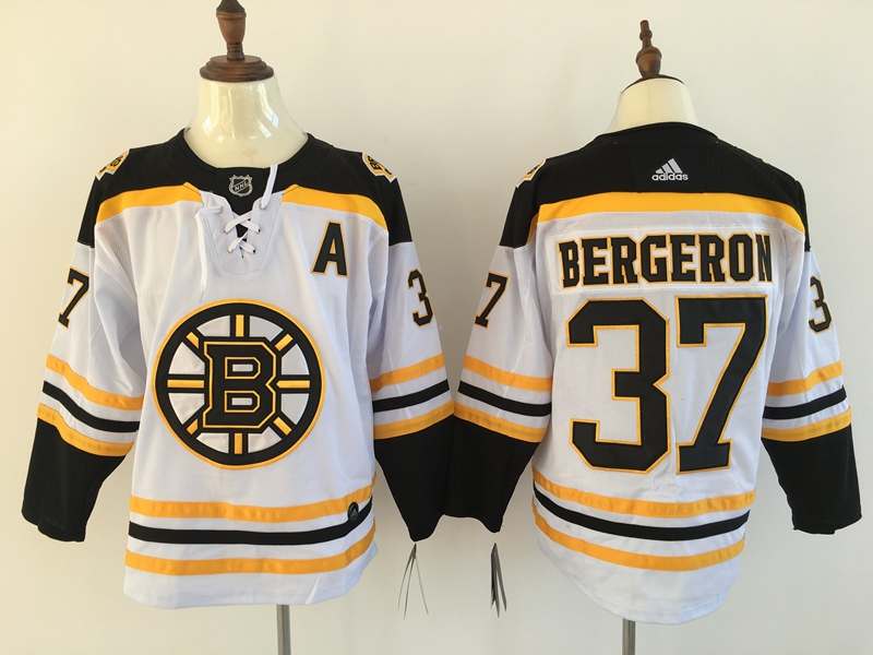Boston Bruins White #37 BERGERON NHL Jersey