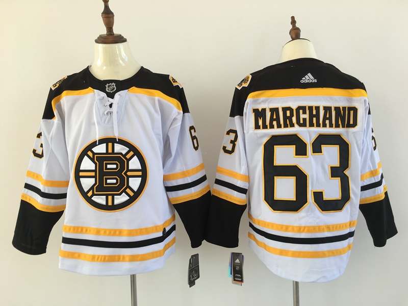 Boston Bruins White #63 MARGHAND NHL Jersey
