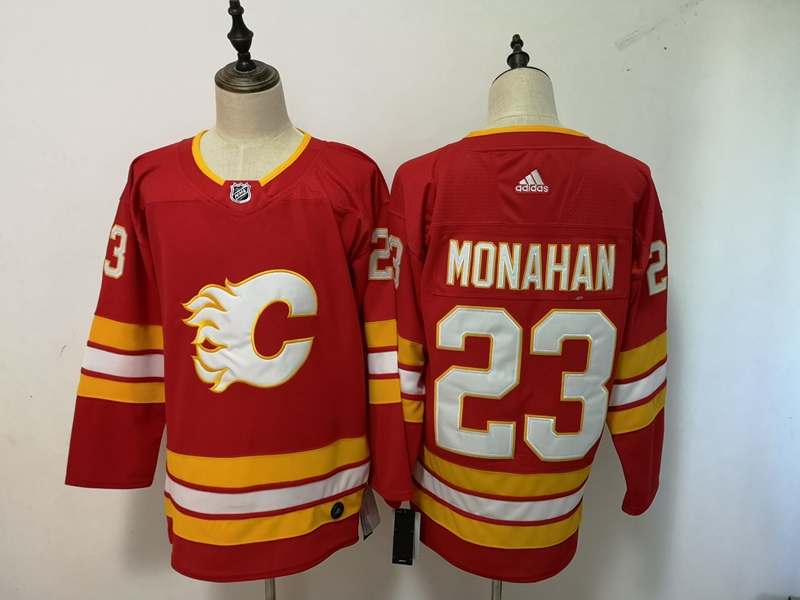 Calgary Flames Red #23 MONAHAN NHL Jersey