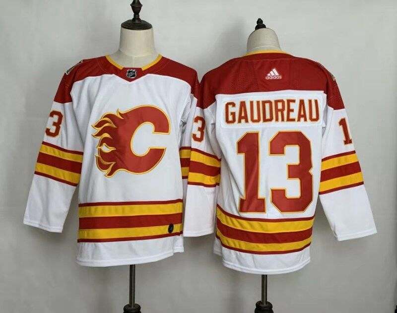 Calgary Flames White #13 GAUDREAU Classics NHL Jersey