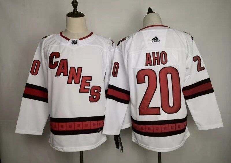 Carolina Hurricanes White #20 AHO NHL Jersey