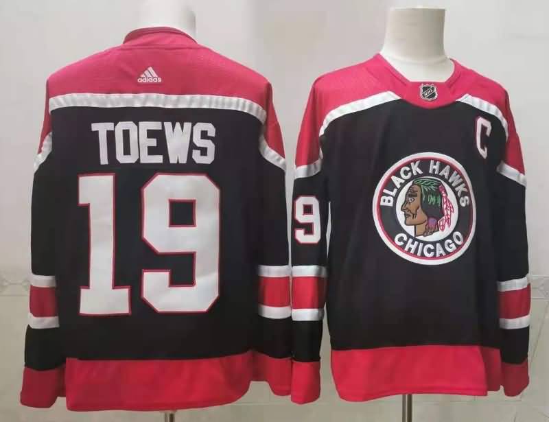 Chicago Blackhawks Black #19 TOEWS NHL Jersey