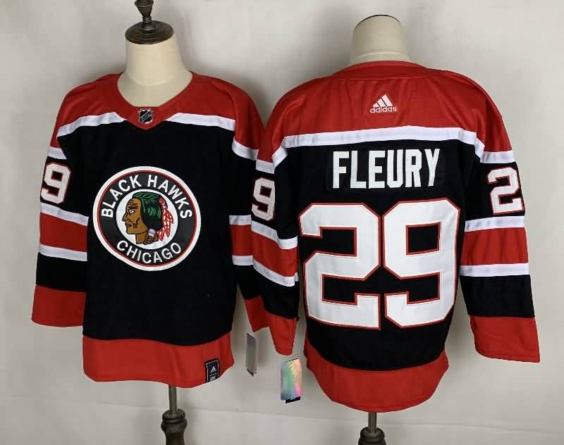 Chicago Blackhawks Black #29 FLEURY NHL Jersey