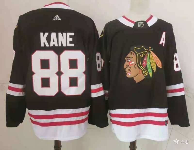 Chicago Blackhawks Black #88 KANE NHL Jersey 02