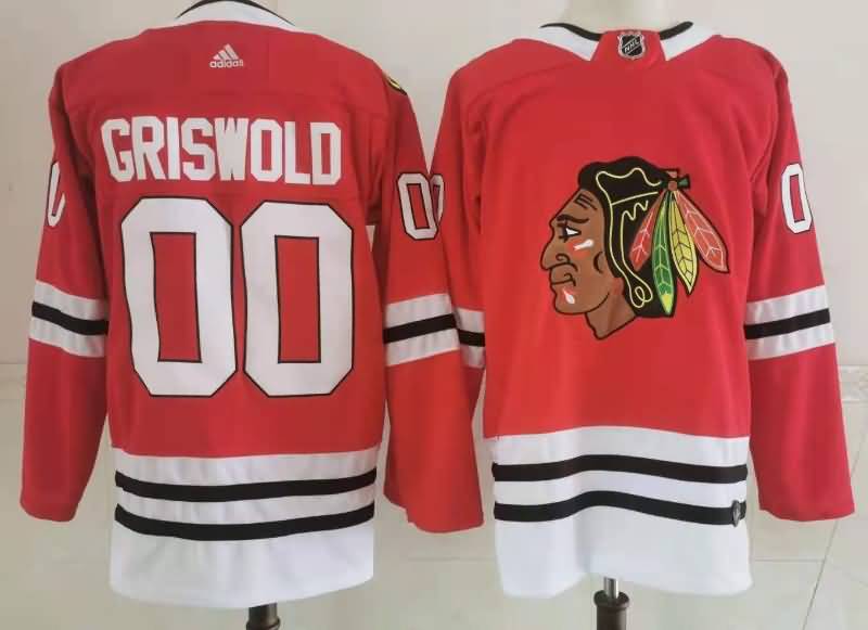 Chicago Blackhawks Red #00 GRISWOLD NHL Jersey
