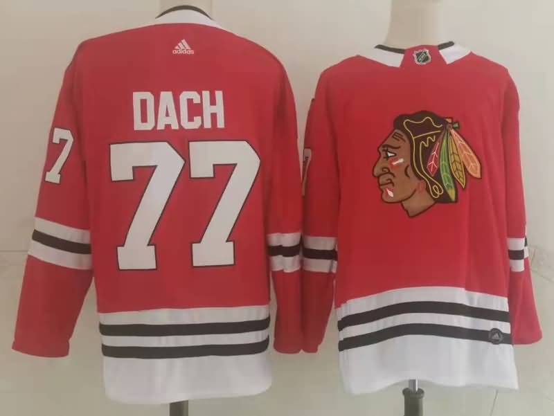 Chicago Blackhawks Red #77 DACH NHL Jersey