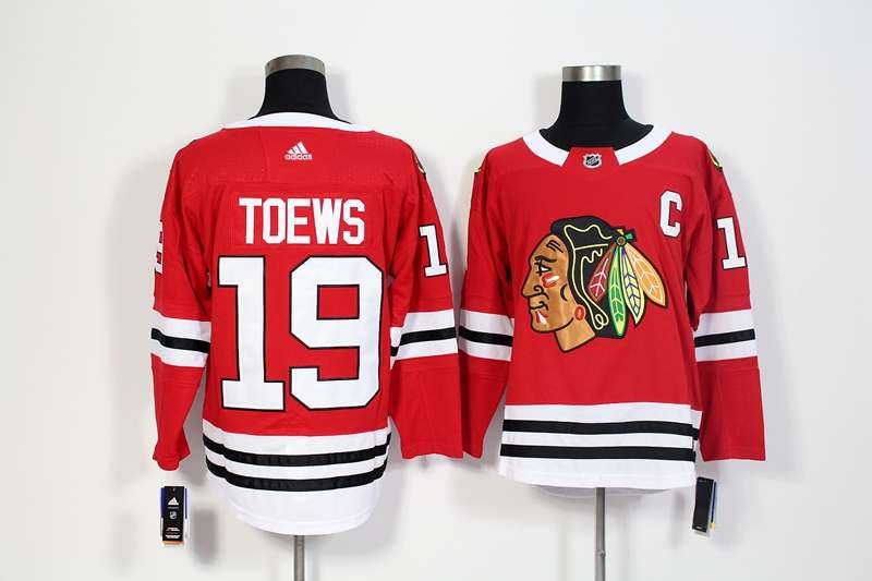 Chicago Blackhawks Red #19 TOEWS NHL Jersey