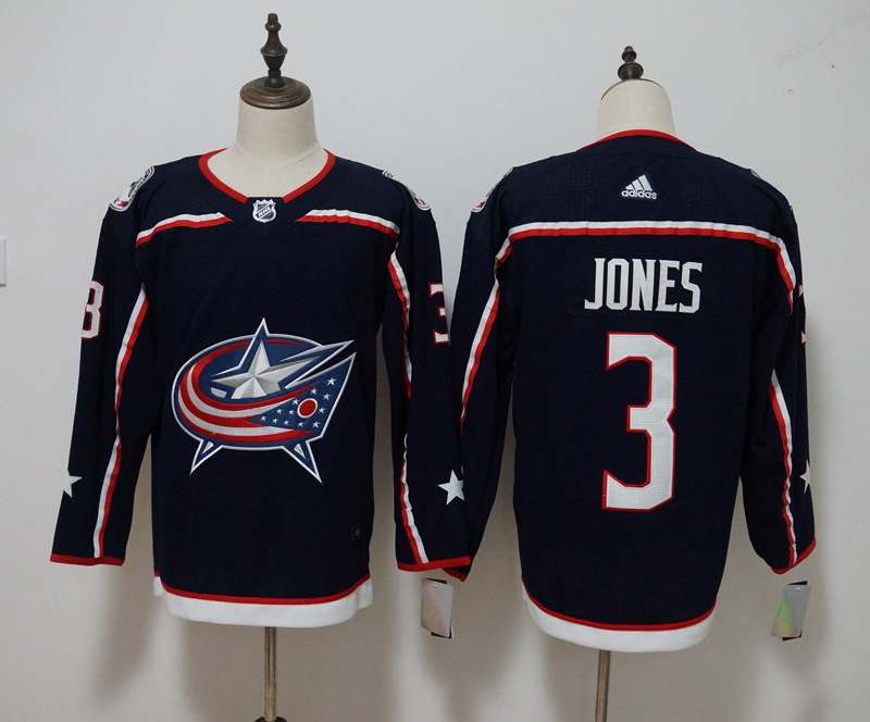 Columbus Blue Jackets Blue #3 JONES NHL Jersey