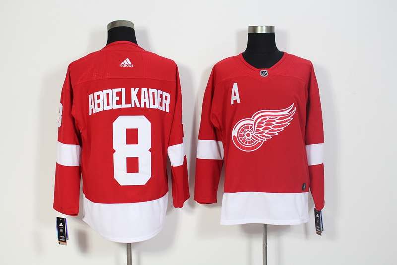 Detroit Red Wings Red #8 ACDELKADER NHL Jersey