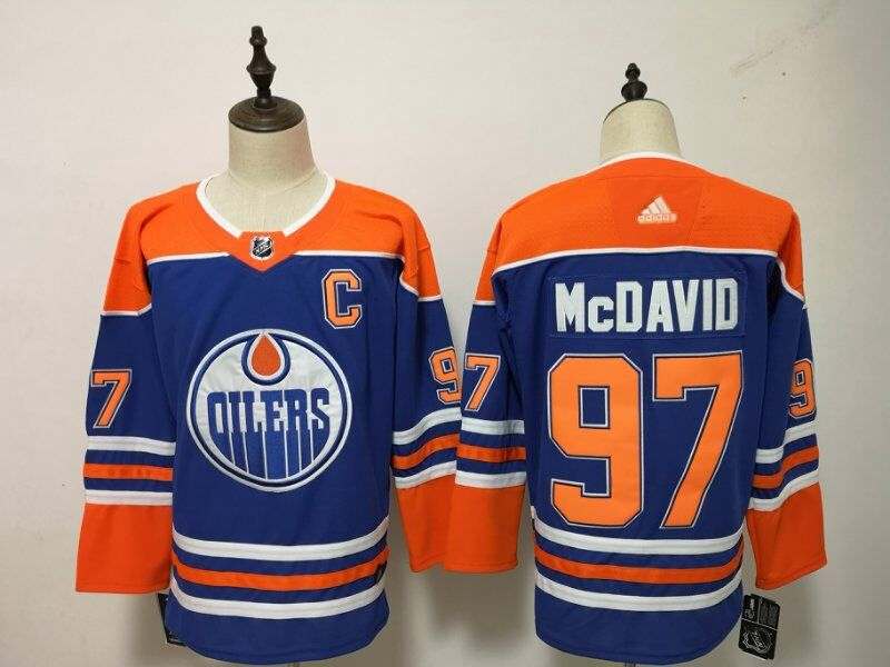 Edmonton Oilers Blue #97 MCDAVID NHL Jersey