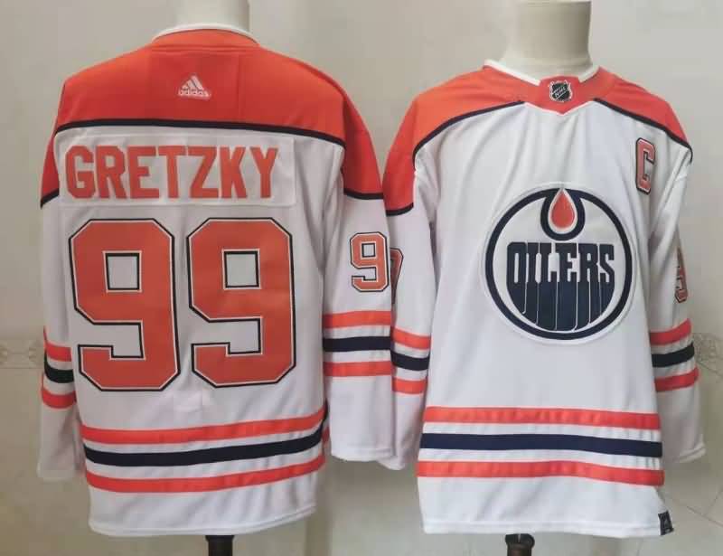 Edmonton Oilers White #99 GRETZKY NHL Jersey