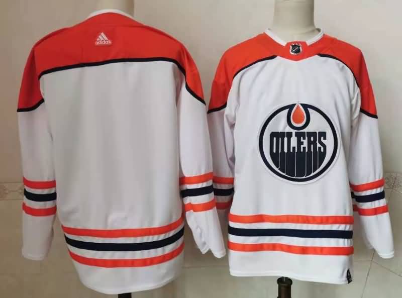 Edmonton Oilers White NHL Jersey Custom 02