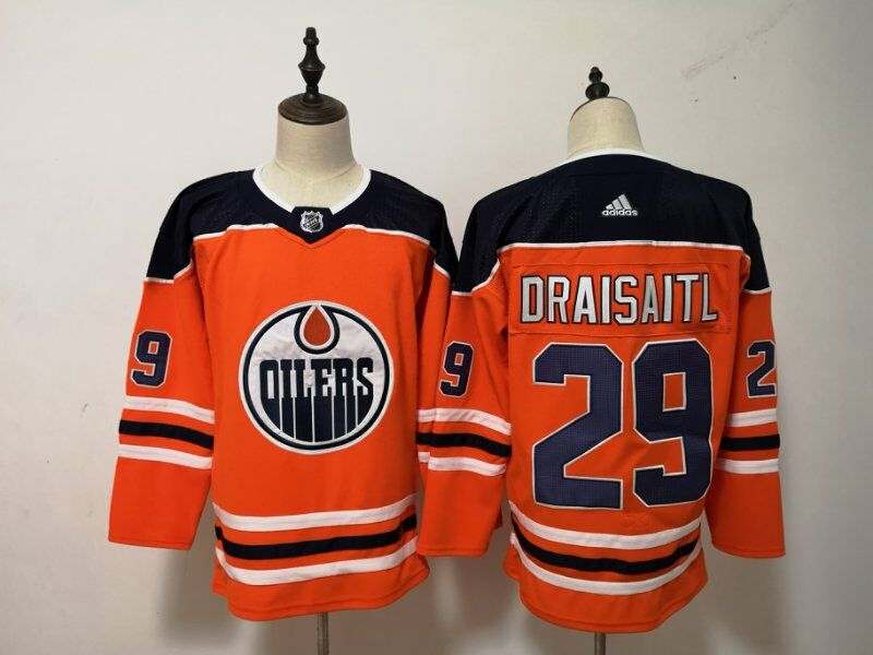 Edmonton Oilers Orange #29 DRAISAITL NHL Jersey