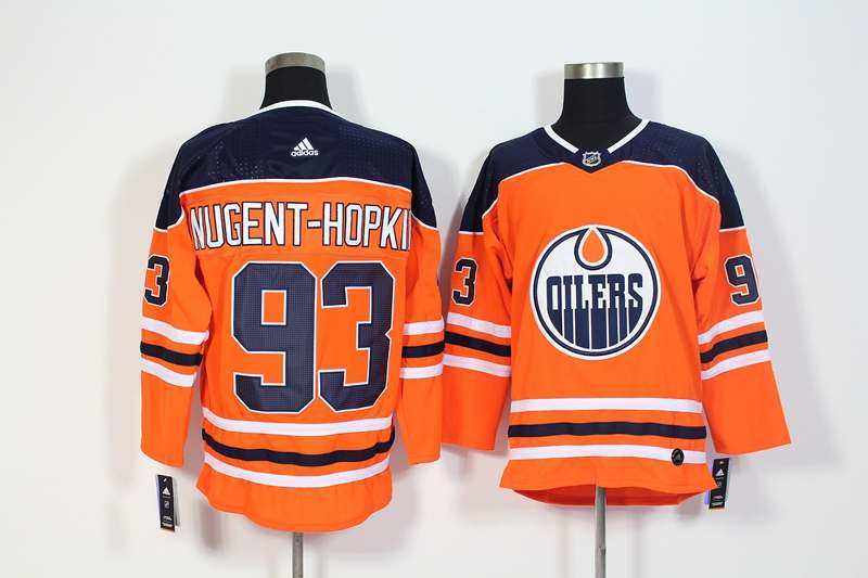 Edmonton Oilers Orange #93 NUGENT-HOPKINS NHL Jersey
