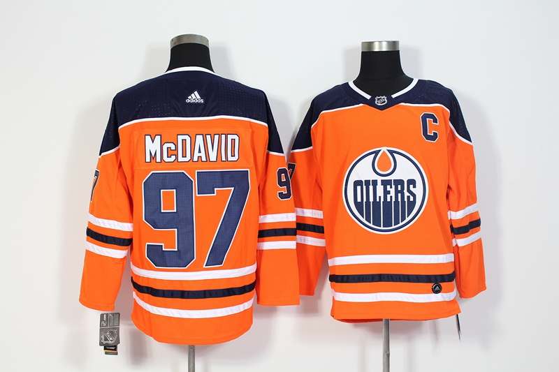 Edmonton Oilers Orange #97 MCDAVID NHL Jersey