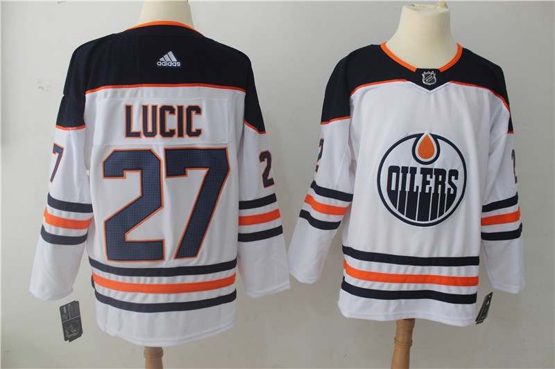 Edmonton Oilers White #27 LUCIC NHL Jersey