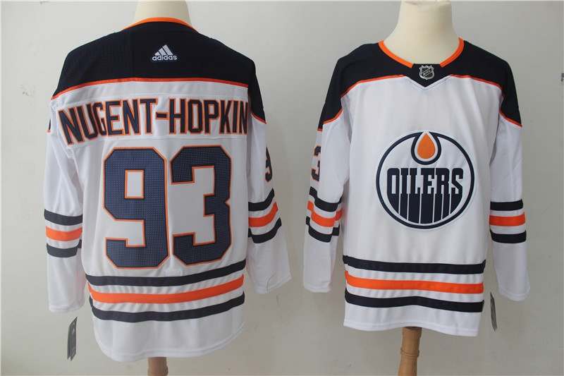 Edmonton Oilers White #93 NUGENT-HOPKINS NHL Jersey