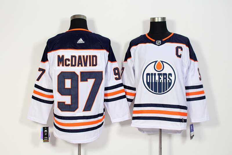 Edmonton Oilers White #97 MCDAVID NHL Jersey