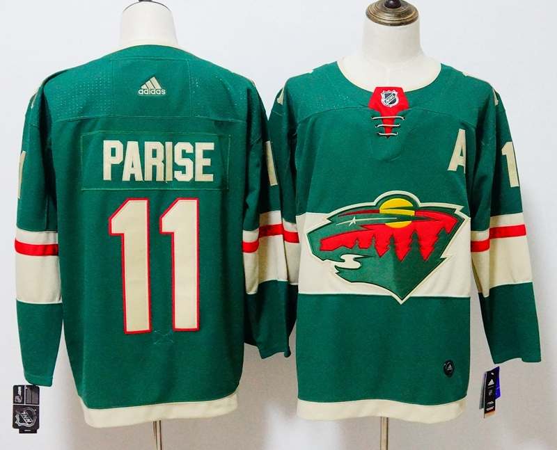 Minnesota Wild Green #11 PARISE NHL Jersey