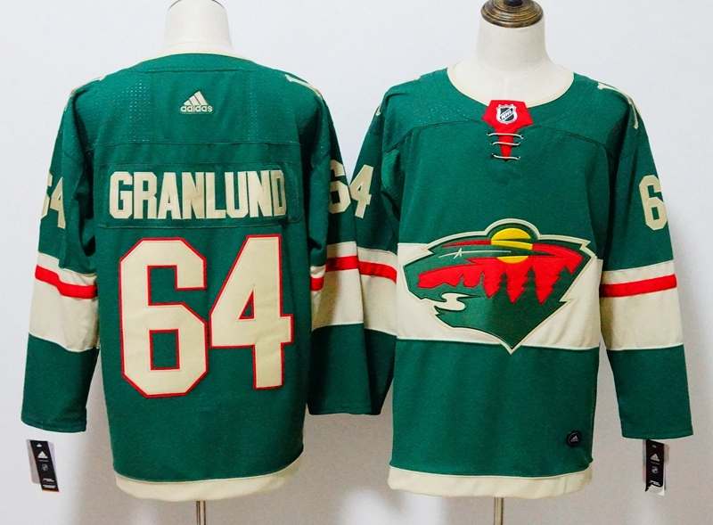 Minnesota Wild Green #64 GRANLUND NHL Jersey