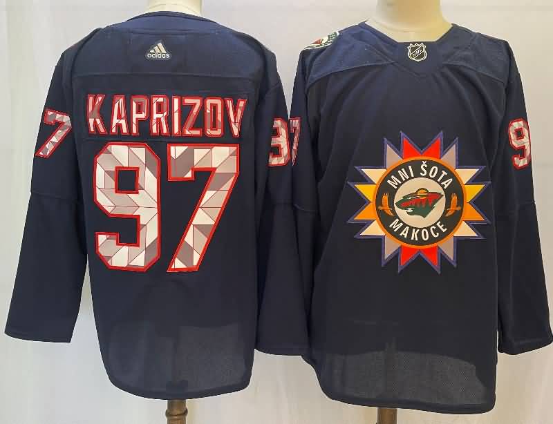 Minnesota Wild Dark Blue #97 KAPRIZOV NHL Jersey