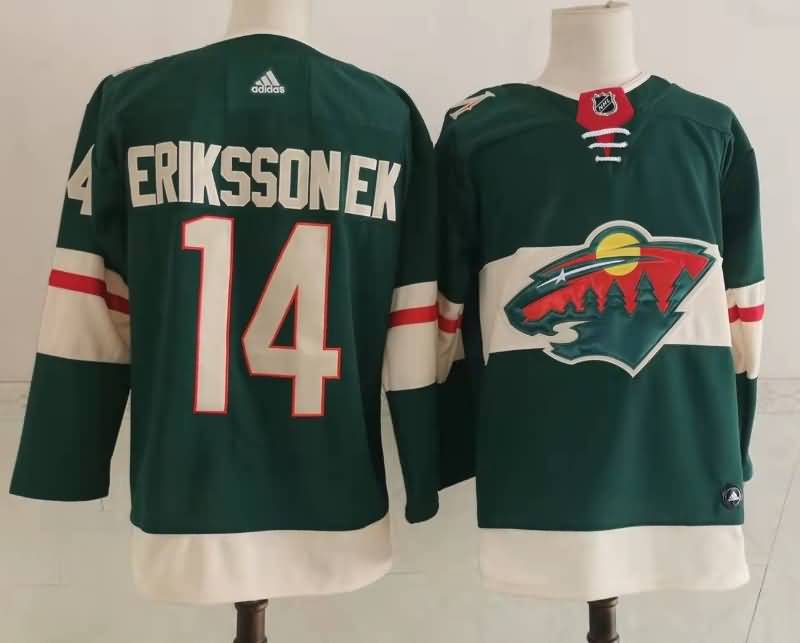 Minnesota Wild Green #14 ERIKSSONEK NHL Jersey