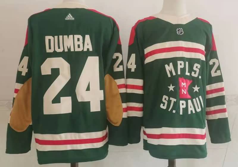 Minnesota Wild Green #24 DUMBA NHL Jersey