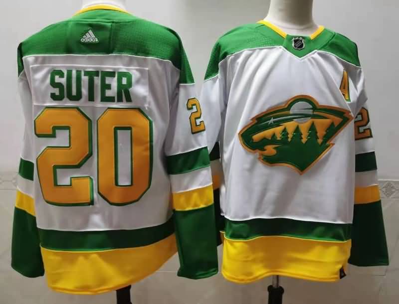 Minnesota Wild White #20 SUTER NHL Jersey