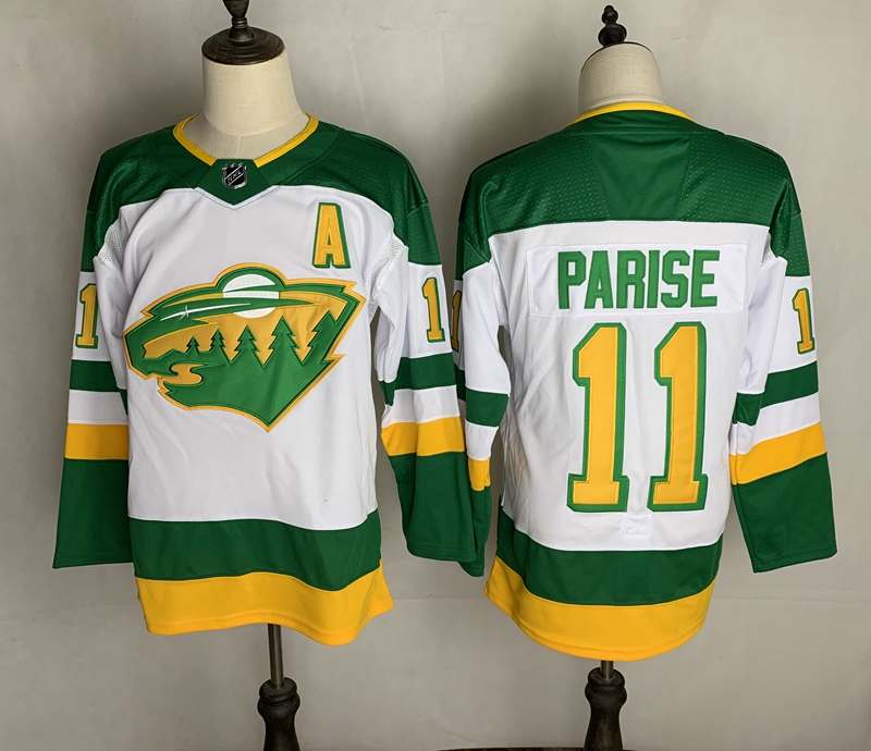 Minnesota Wild White #11 PARISE NHL Jersey