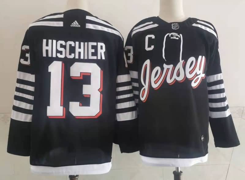 New Jersey Devils Black #13 HISCHIER NHL Jersey